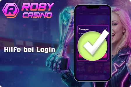 Roby Registrierung und Login Hilfe