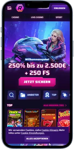 Roby Casino Website öffnen
