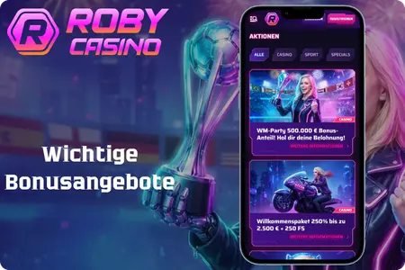 Roby Casino Wichtige Bonusangebote